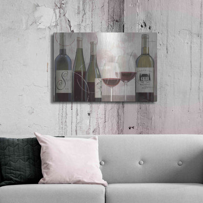 Luxe Metal Art 'Taste Appeal Red II' by James Wiens, Metal Wall Art,36x24