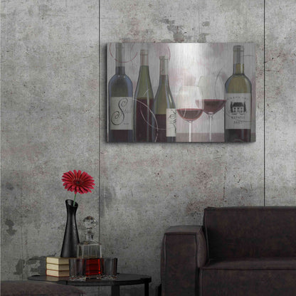 Luxe Metal Art 'Taste Appeal Red II' by James Wiens, Metal Wall Art,36x24