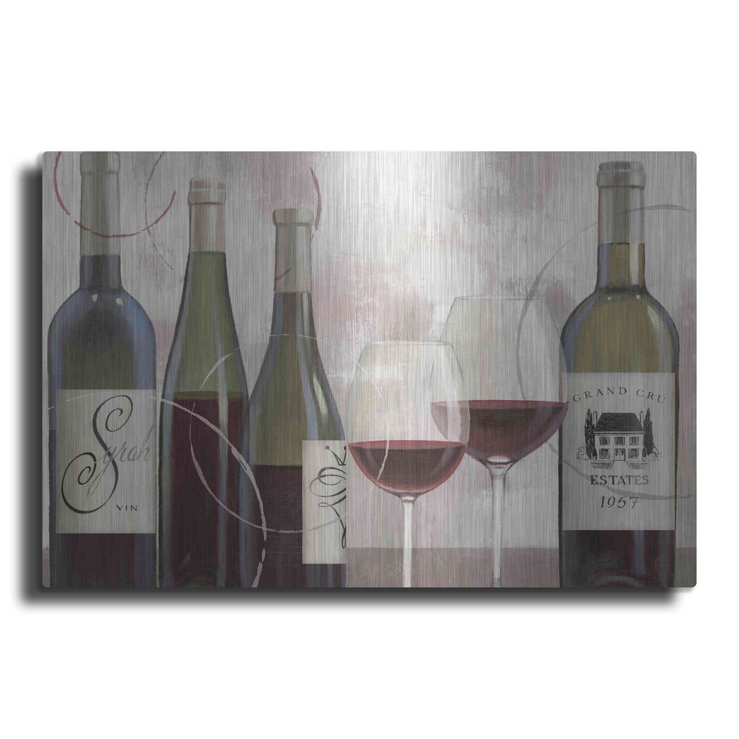 Luxe Metal Art 'Taste Appeal Red II' by James Wiens, Metal Wall Art