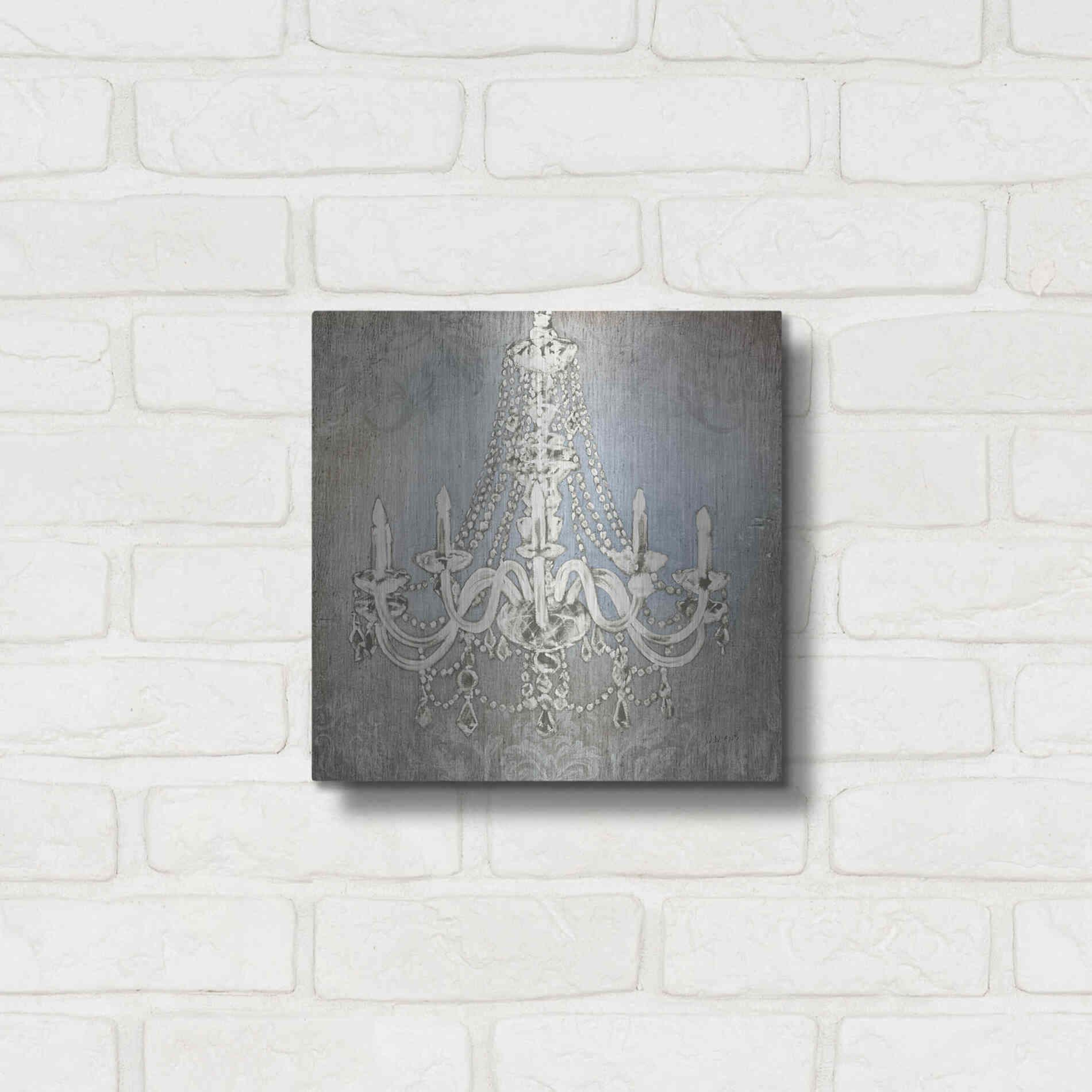 Luxe Metal Art 'Luxurious Lights II' by James Wiens, Metal Wall Art,12x12