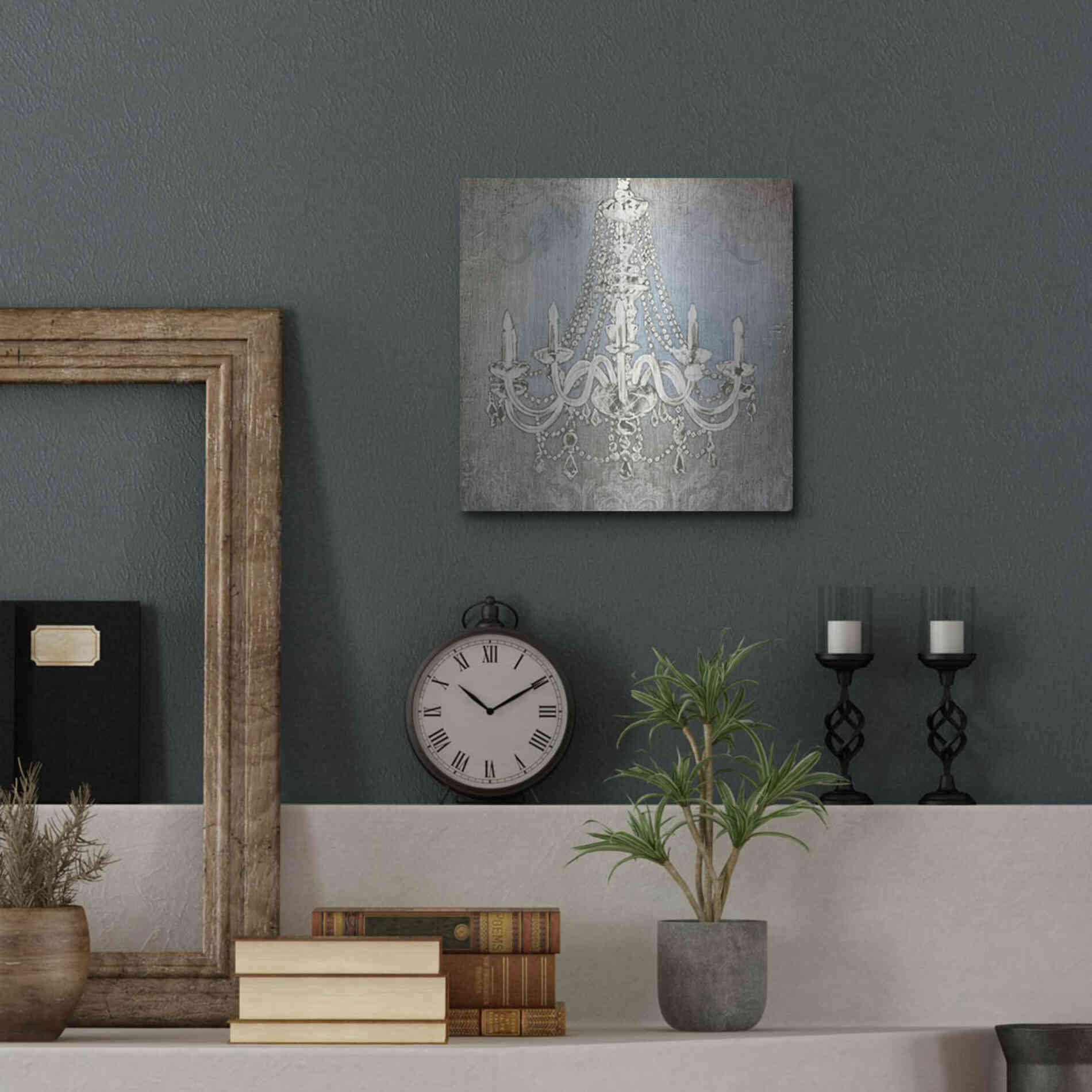 Luxe Metal Art 'Luxurious Lights II' by James Wiens, Metal Wall Art,12x12