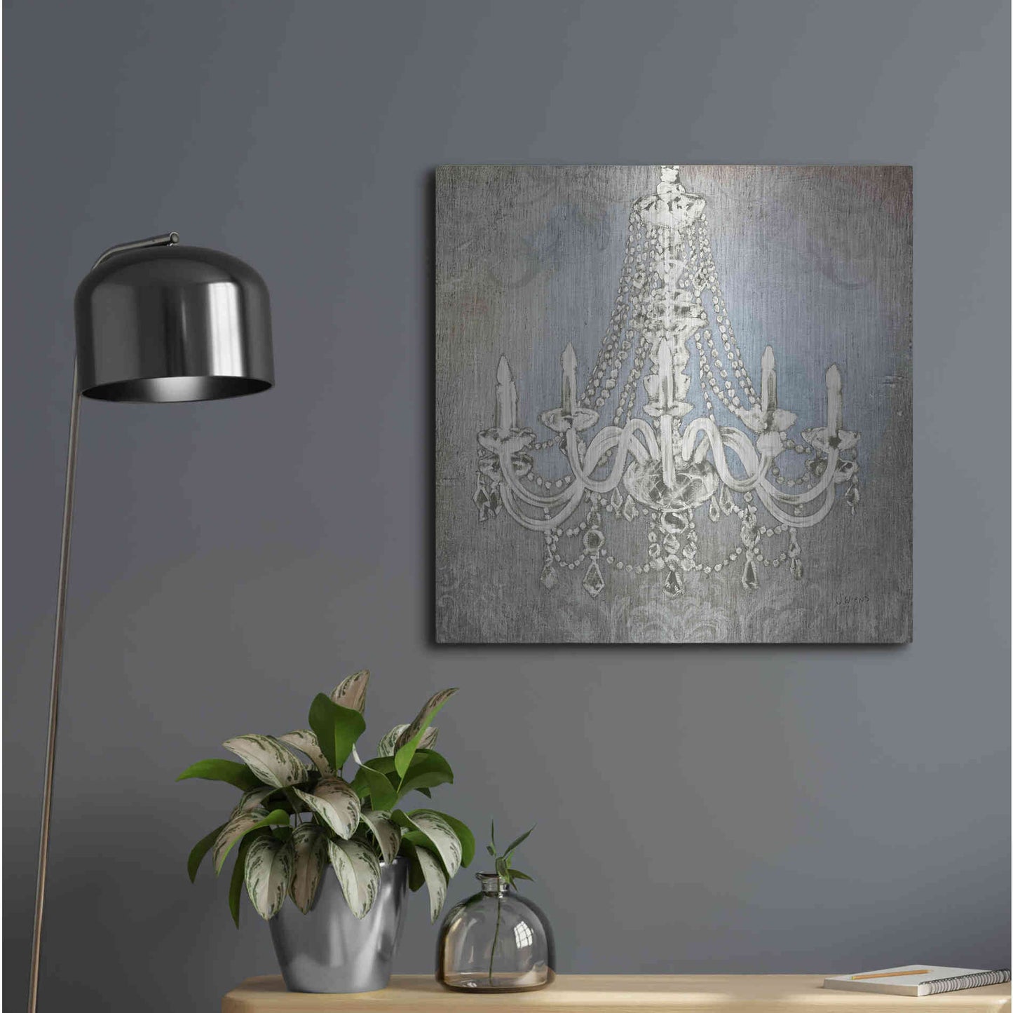 Luxe Metal Art 'Luxurious Lights II' by James Wiens, Metal Wall Art,24x24
