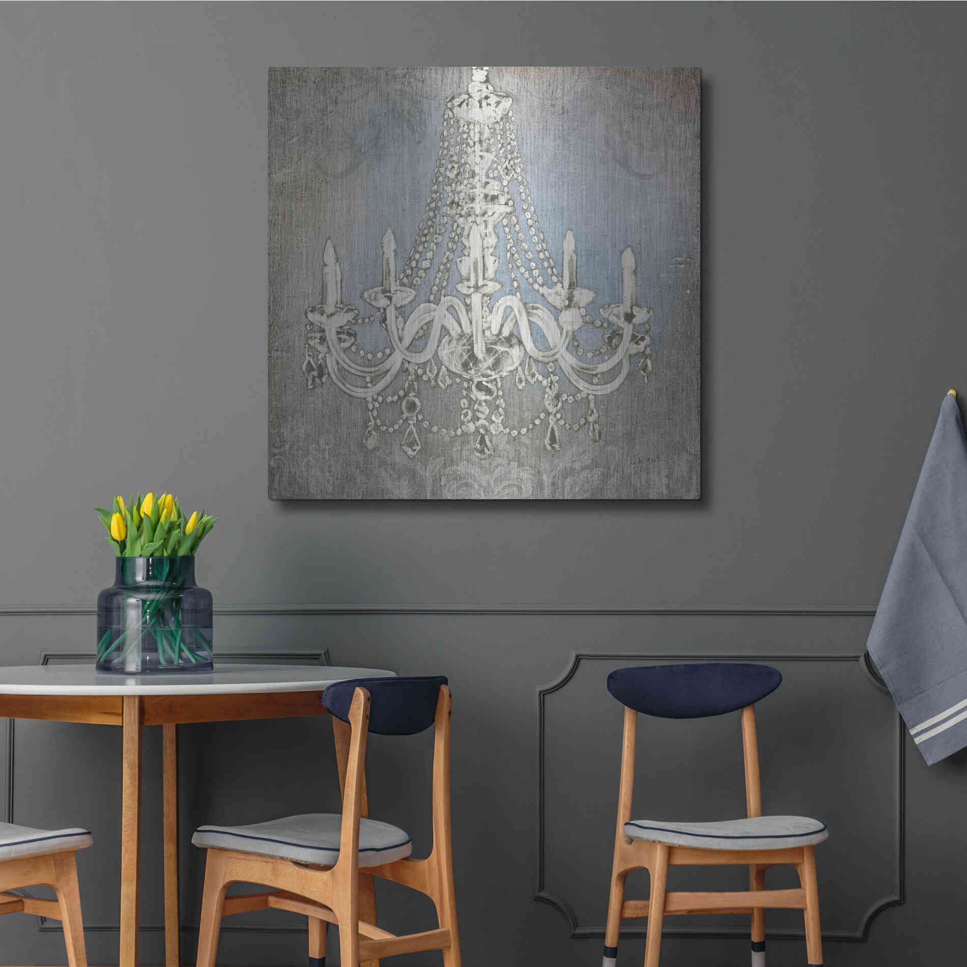 Luxe Metal Art 'Luxurious Lights II' by James Wiens, Metal Wall Art,36x36