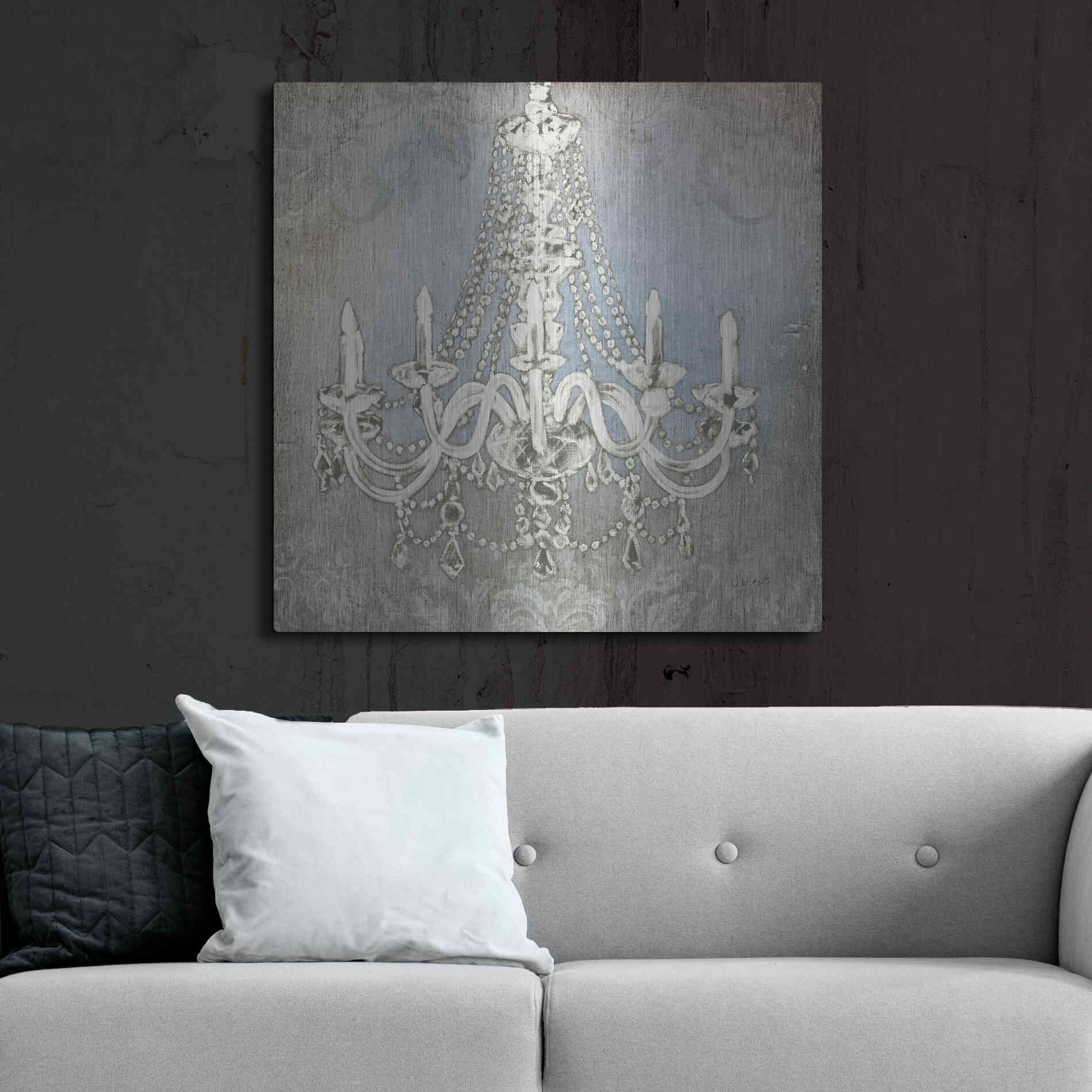 Luxe Metal Art 'Luxurious Lights II' by James Wiens, Metal Wall Art,36x36