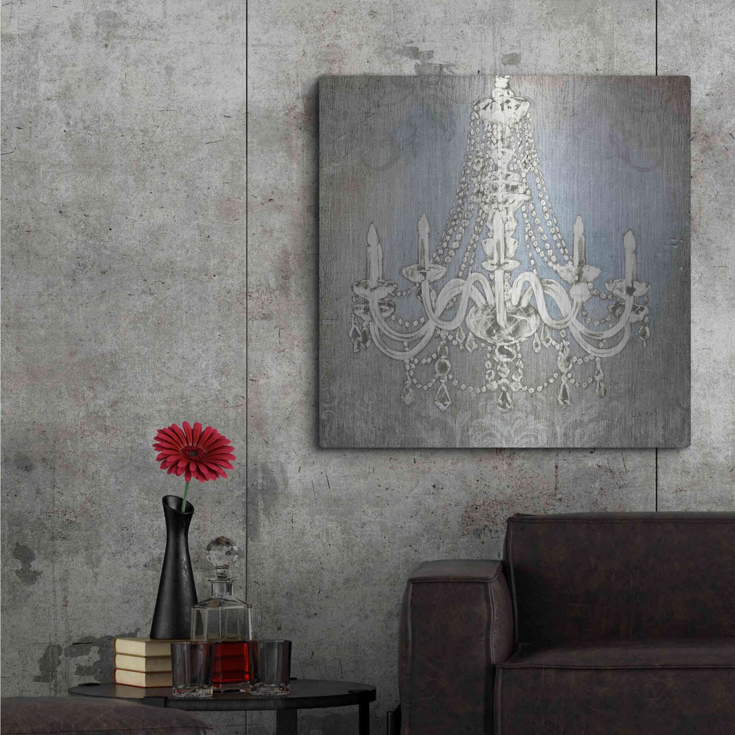Luxe Metal Art 'Luxurious Lights II' by James Wiens, Metal Wall Art,36x36