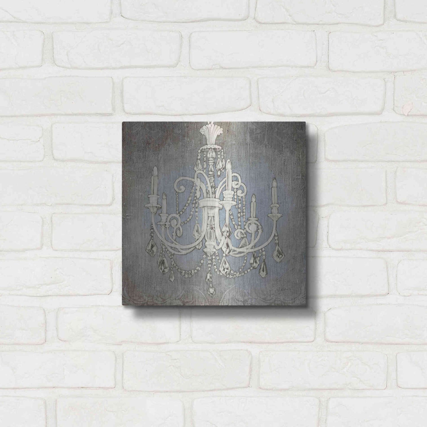 Luxe Metal Art 'Luxurious Lights III' by James Wiens, Metal Wall Art,12x12