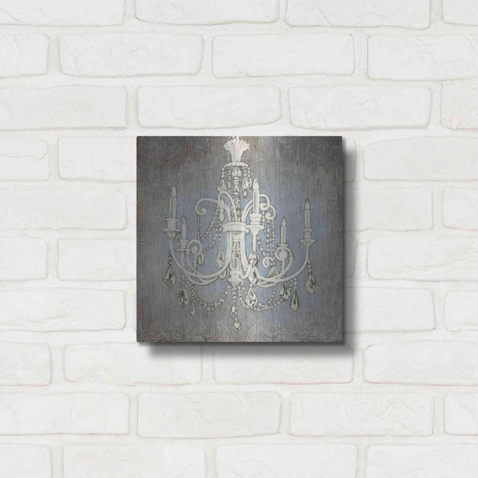Luxe Metal Art 'Luxurious Lights III' by James Wiens, Metal Wall Art,12x12