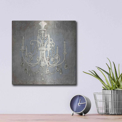 Luxe Metal Art 'Luxurious Lights III' by James Wiens, Metal Wall Art,12x12
