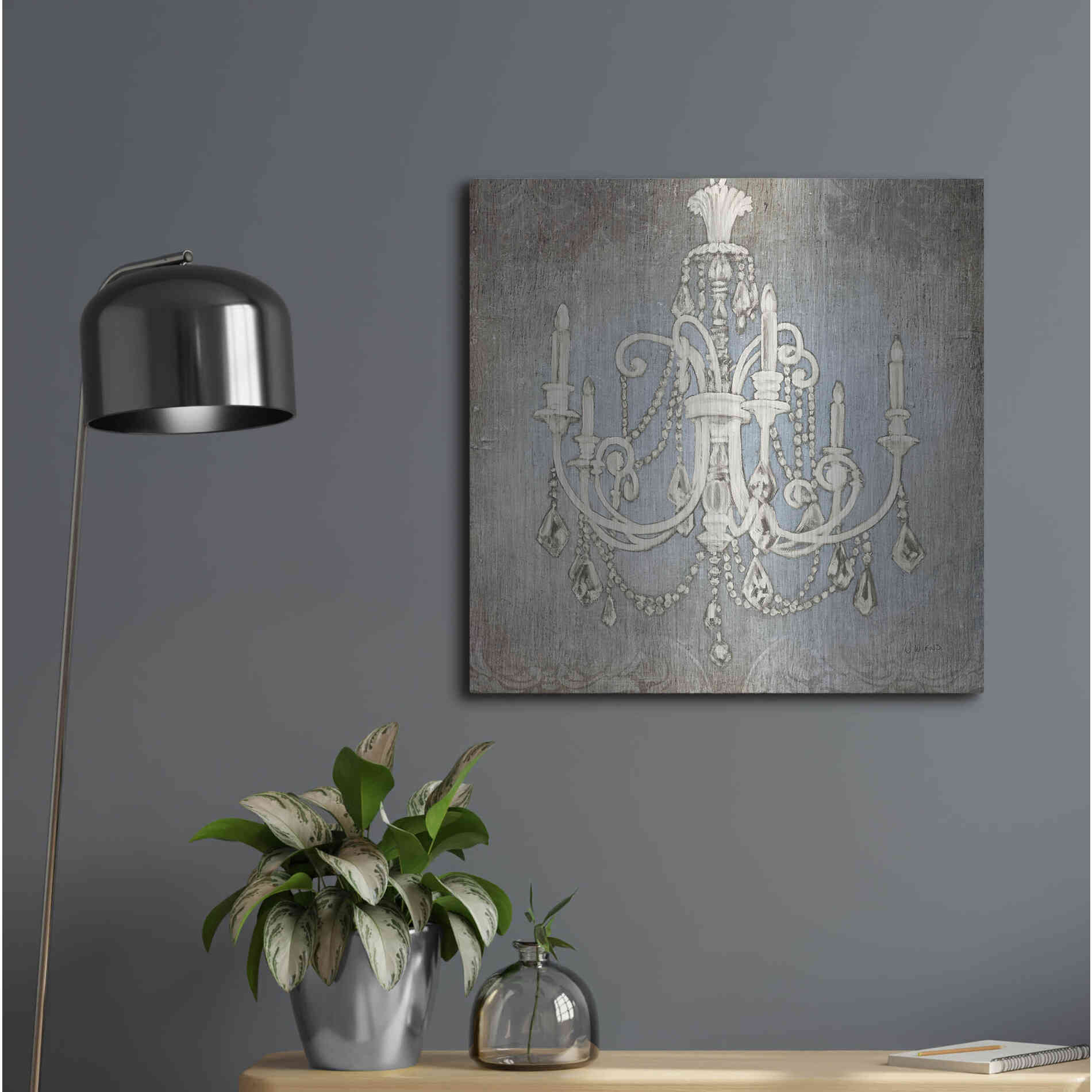 Luxe Metal Art 'Luxurious Lights III' by James Wiens, Metal Wall Art,24x24