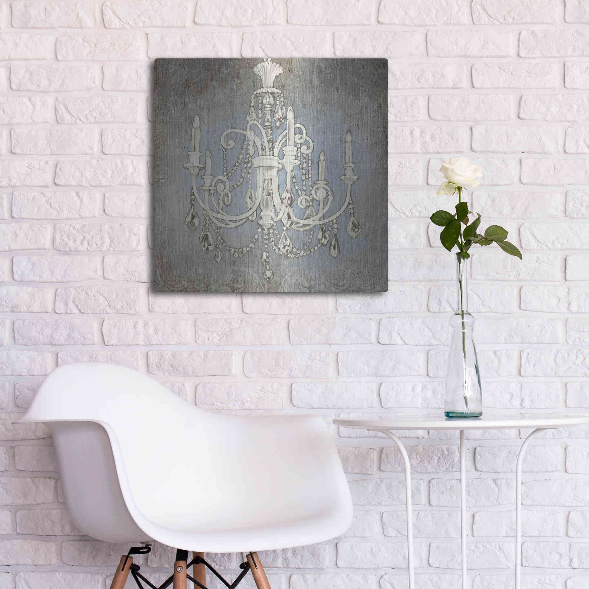 Luxe Metal Art 'Luxurious Lights III' by James Wiens, Metal Wall Art,24x24