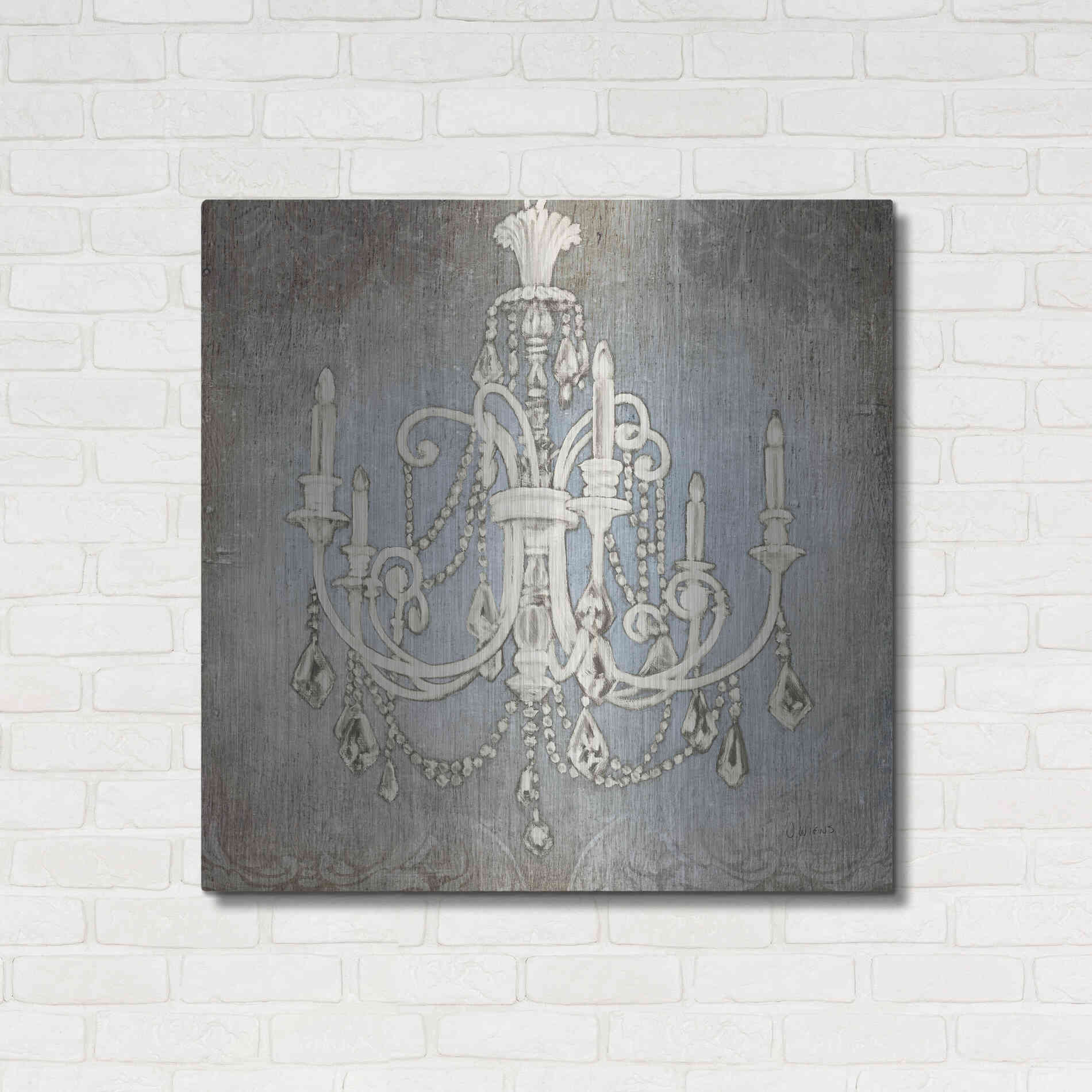 Luxe Metal Art 'Luxurious Lights III' by James Wiens, Metal Wall Art,36x36