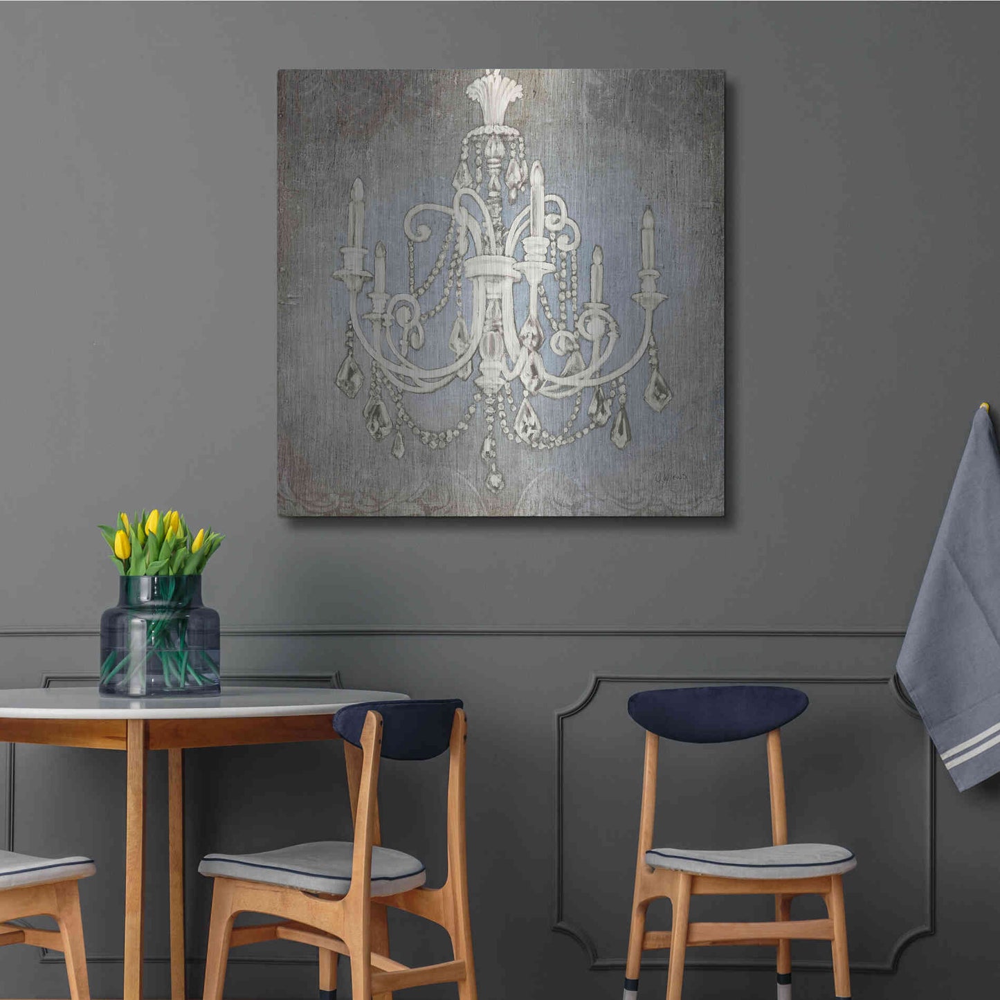 Luxe Metal Art 'Luxurious Lights III' by James Wiens, Metal Wall Art,36x36