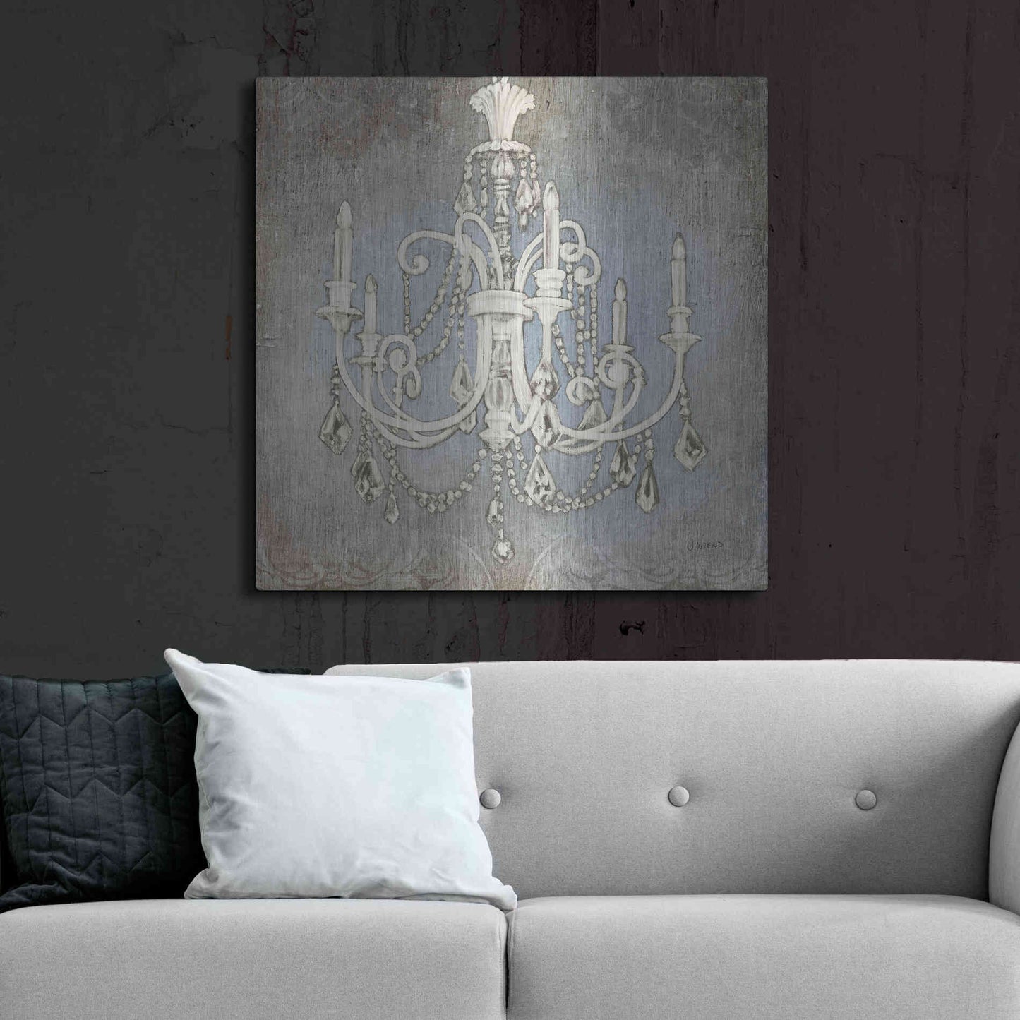 Luxe Metal Art 'Luxurious Lights III' by James Wiens, Metal Wall Art,36x36