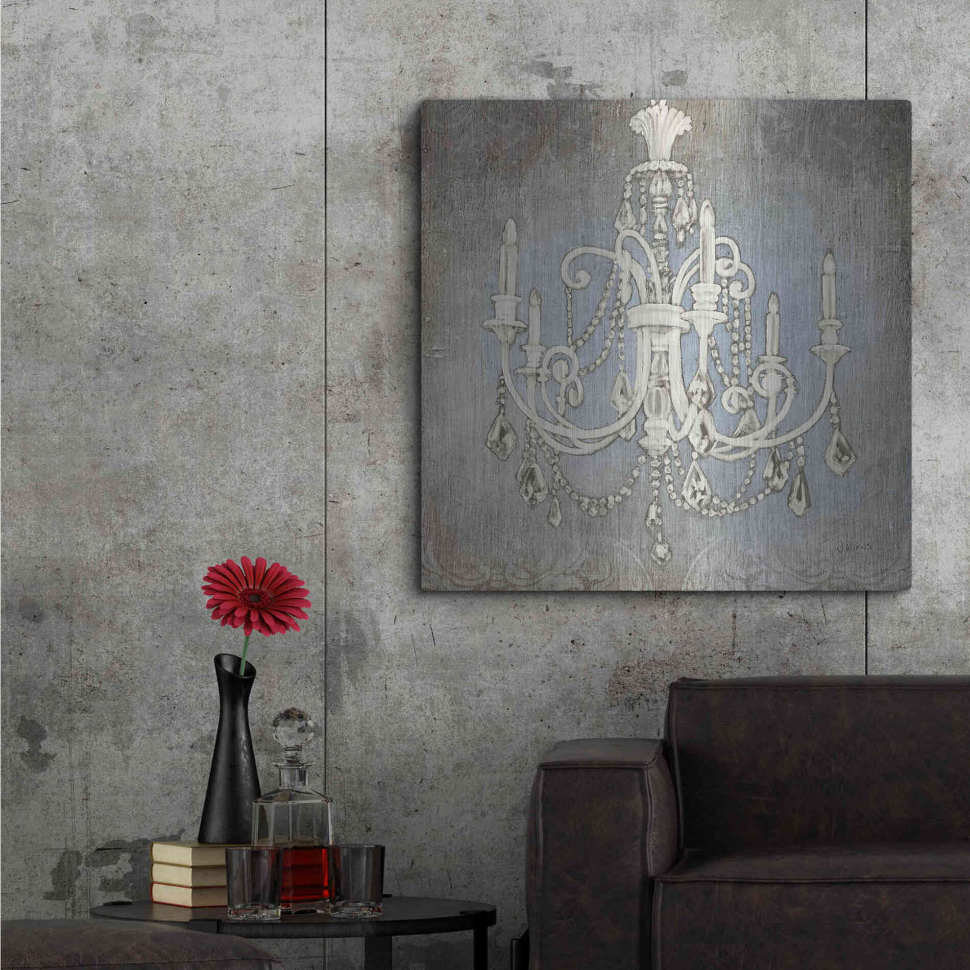 Luxe Metal Art 'Luxurious Lights III' by James Wiens, Metal Wall Art,36x36