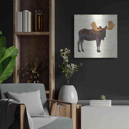 Luxe Metal Art 'Golden Nature I' by James Wiens, Metal Wall Art,24x24