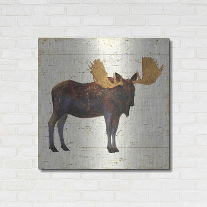 Luxe Metal Art 'Golden Nature I' by James Wiens, Metal Wall Art,36x36