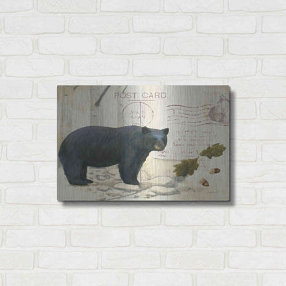 Luxe Metal Art 'Northern Wild Bear' by James Wiens, Metal Wall Art,24x16