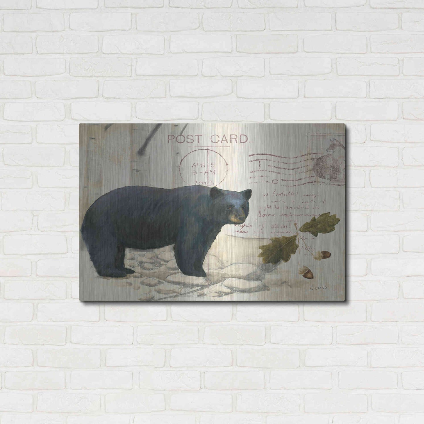 Luxe Metal Art 'Northern Wild Bear' by James Wiens, Metal Wall Art,36x24