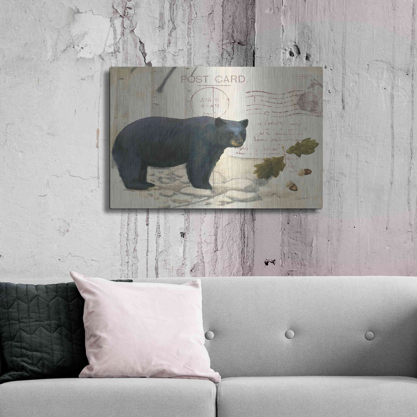 Luxe Metal Art 'Northern Wild Bear' by James Wiens, Metal Wall Art,36x24