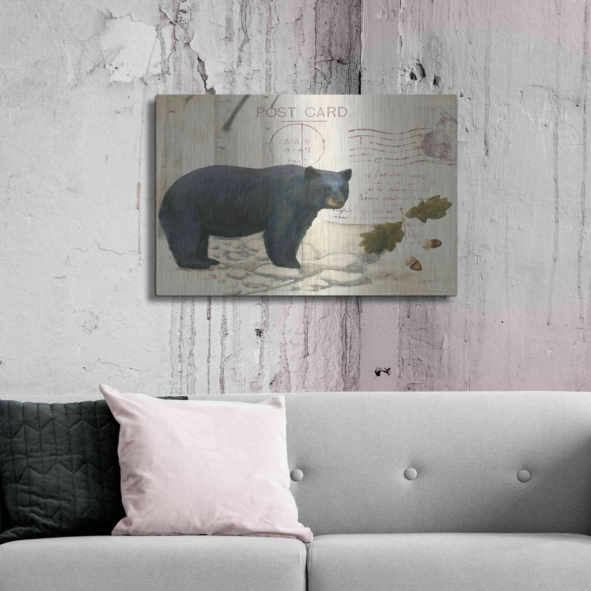 Luxe Metal Art 'Northern Wild Bear' by James Wiens, Metal Wall Art,36x24