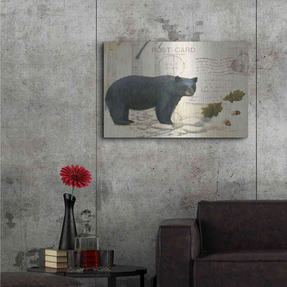 Luxe Metal Art 'Northern Wild Bear' by James Wiens, Metal Wall Art,36x24
