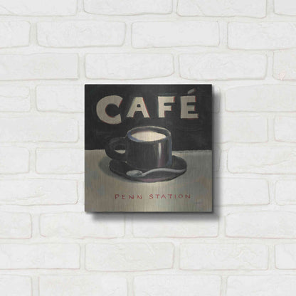 Luxe Metal Art 'Coffee Spot I' by James Wiens, Metal Wall Art,12x12