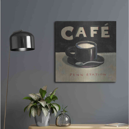 Luxe Metal Art 'Coffee Spot I' by James Wiens, Metal Wall Art,24x24