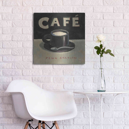 Luxe Metal Art 'Coffee Spot I' by James Wiens, Metal Wall Art,24x24