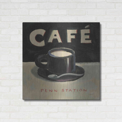 Luxe Metal Art 'Coffee Spot I' by James Wiens, Metal Wall Art,36x36
