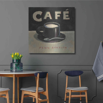 Luxe Metal Art 'Coffee Spot I' by James Wiens, Metal Wall Art,36x36