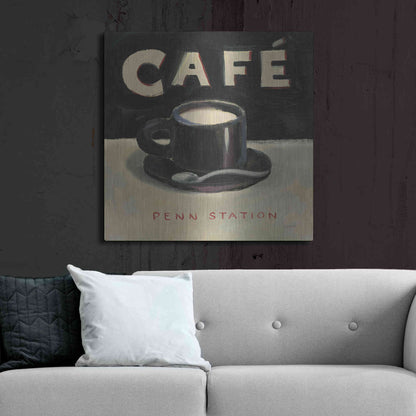 Luxe Metal Art 'Coffee Spot I' by James Wiens, Metal Wall Art,36x36