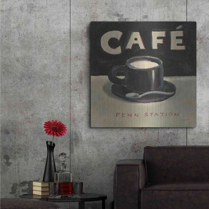Luxe Metal Art 'Coffee Spot I' by James Wiens, Metal Wall Art,36x36