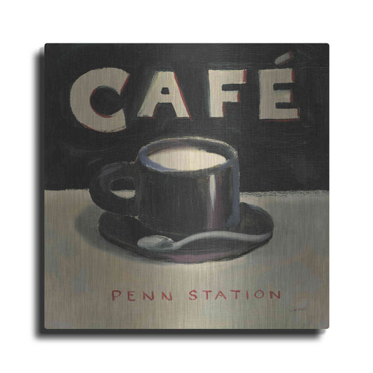 Luxe Metal Art 'Coffee Spot I' by James Wiens, Metal Wall Art