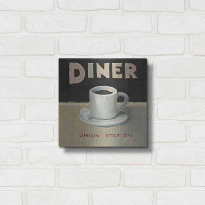 Luxe Metal Art 'Coffee Spot II' by James Wiens, Metal Wall Art,12x12