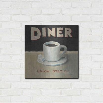 Luxe Metal Art 'Coffee Spot II' by James Wiens, Metal Wall Art,24x24