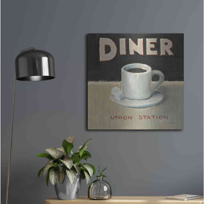 Luxe Metal Art 'Coffee Spot II' by James Wiens, Metal Wall Art,24x24