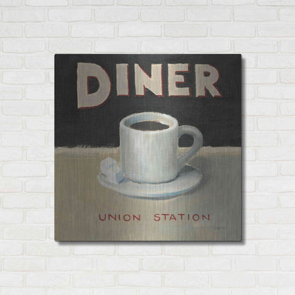 Luxe Metal Art 'Coffee Spot II' by James Wiens, Metal Wall Art,36x36
