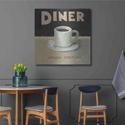 Luxe Metal Art 'Coffee Spot II' by James Wiens, Metal Wall Art,36x36
