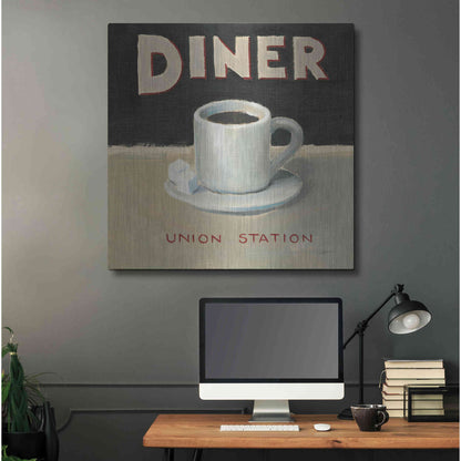 Luxe Metal Art 'Coffee Spot II' by James Wiens, Metal Wall Art,36x36