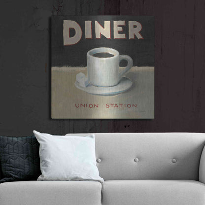 Luxe Metal Art 'Coffee Spot II' by James Wiens, Metal Wall Art,36x36