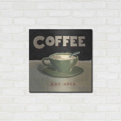 Luxe Metal Art 'Coffee Spot III' by James Wiens, Metal Wall Art,24x24