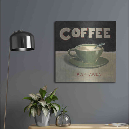 Luxe Metal Art 'Coffee Spot III' by James Wiens, Metal Wall Art,24x24