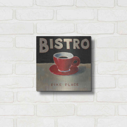 Luxe Metal Art 'Coffee Spot IV' by James Wiens, Metal Wall Art,12x12