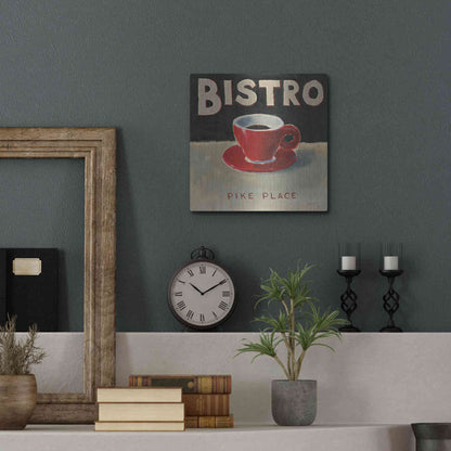 Luxe Metal Art 'Coffee Spot IV' by James Wiens, Metal Wall Art,12x12