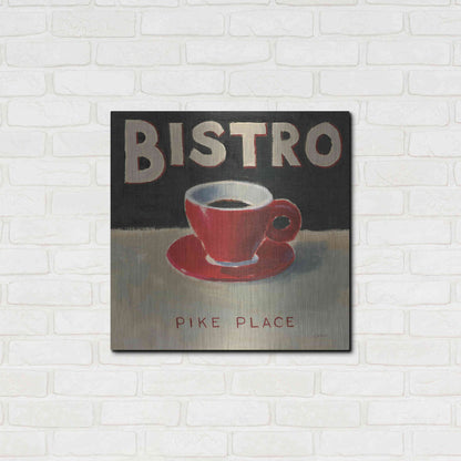 Luxe Metal Art 'Coffee Spot IV' by James Wiens, Metal Wall Art,24x24