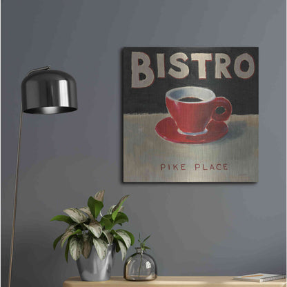Luxe Metal Art 'Coffee Spot IV' by James Wiens, Metal Wall Art,24x24