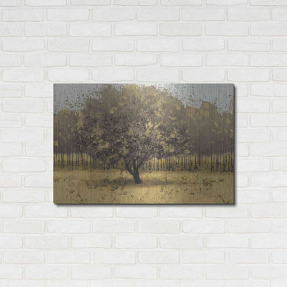 Luxe Metal Art 'Golden Trees I' by James Wiens, Metal Wall Art,36x24