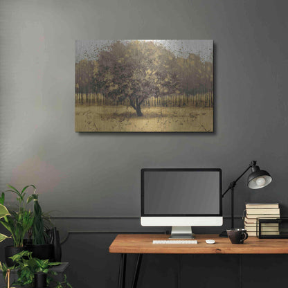 Luxe Metal Art 'Golden Trees I' by James Wiens, Metal Wall Art,36x24