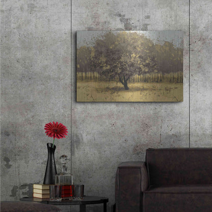 Luxe Metal Art 'Golden Trees I' by James Wiens, Metal Wall Art,36x24