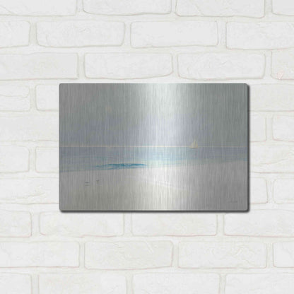 Luxe Metal Art 'Serene Beach' by James Wiens, Metal Wall Art,16x12